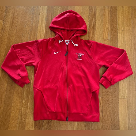 St. Lawrence Saints Hockey NCAA Zip-Up Nike Dri-Fit Red Medium - Picture 1 of 7